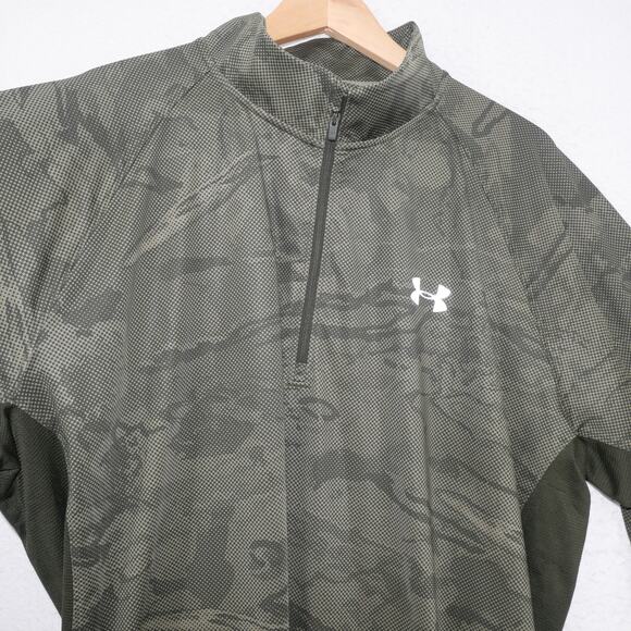 Under Armour 1/4 Zip Men's 3XL DriFit UA CoolSwitch Thermocline Camo - Picture 11 of 15